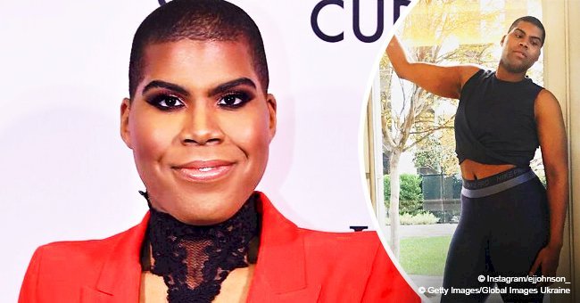 EJ Johnson praised for showing off his snatched body in black top & leggings in new photos