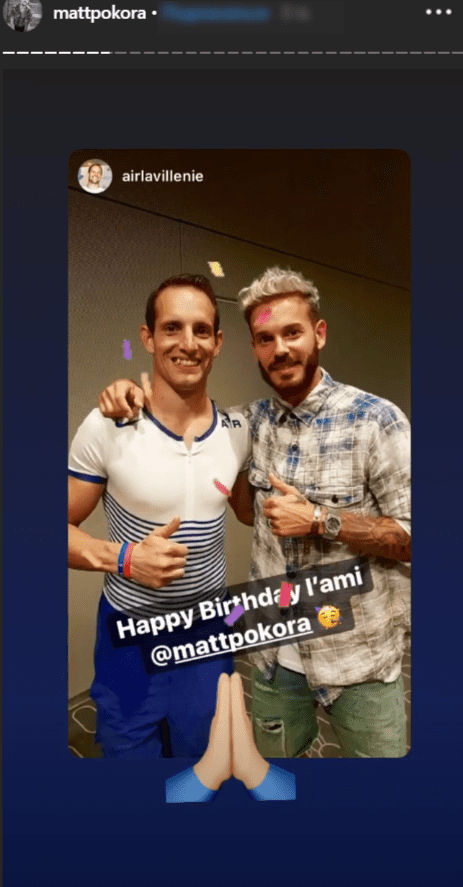 Ami de Matt Pokora lui souhaitant joyeux anniversaire | Source : instagram.com/m.pokora