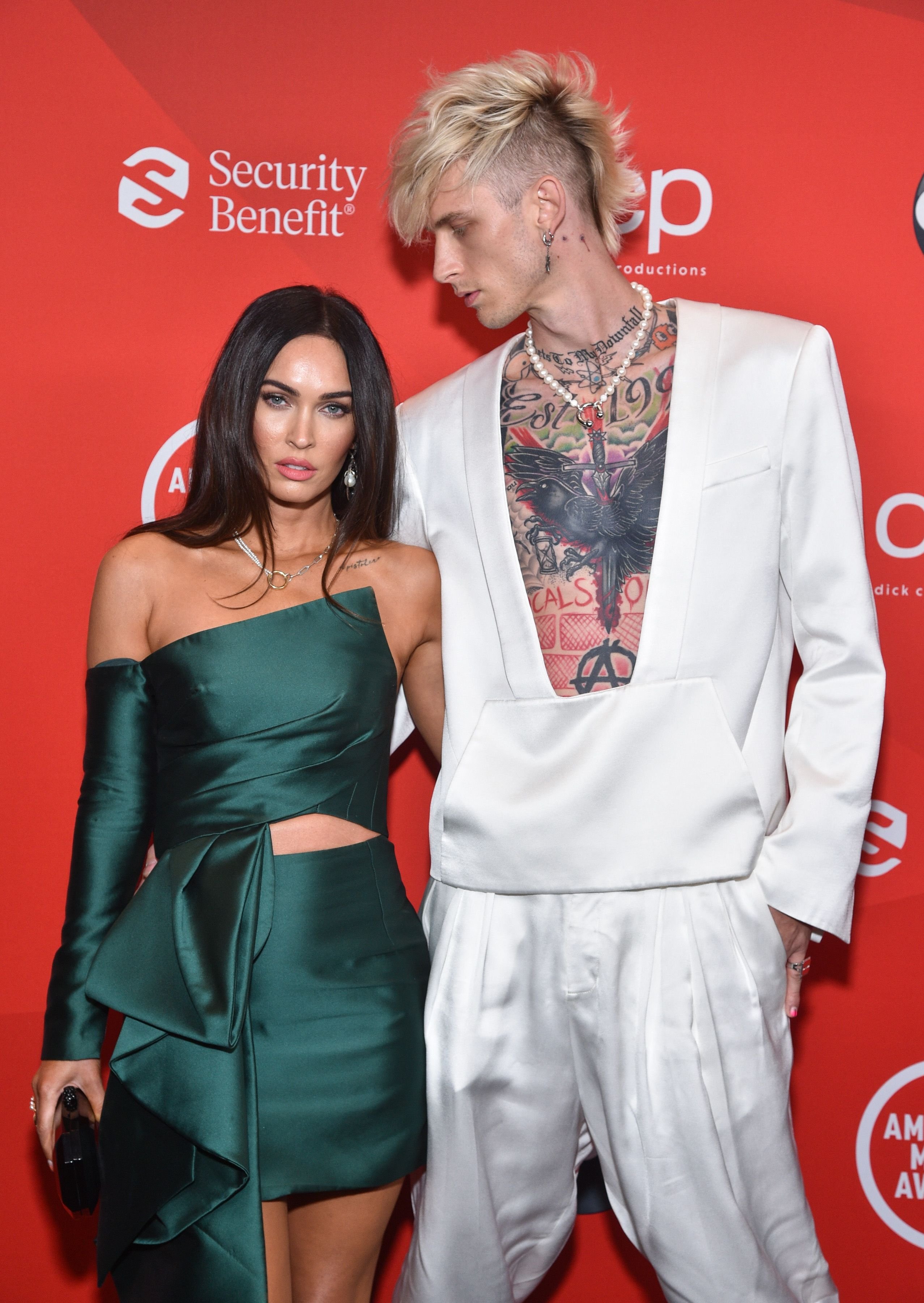 Megan Fox and Machine Gun Kelly at the 2020 American Music Awards in Los Angeles | Source: Getty Images