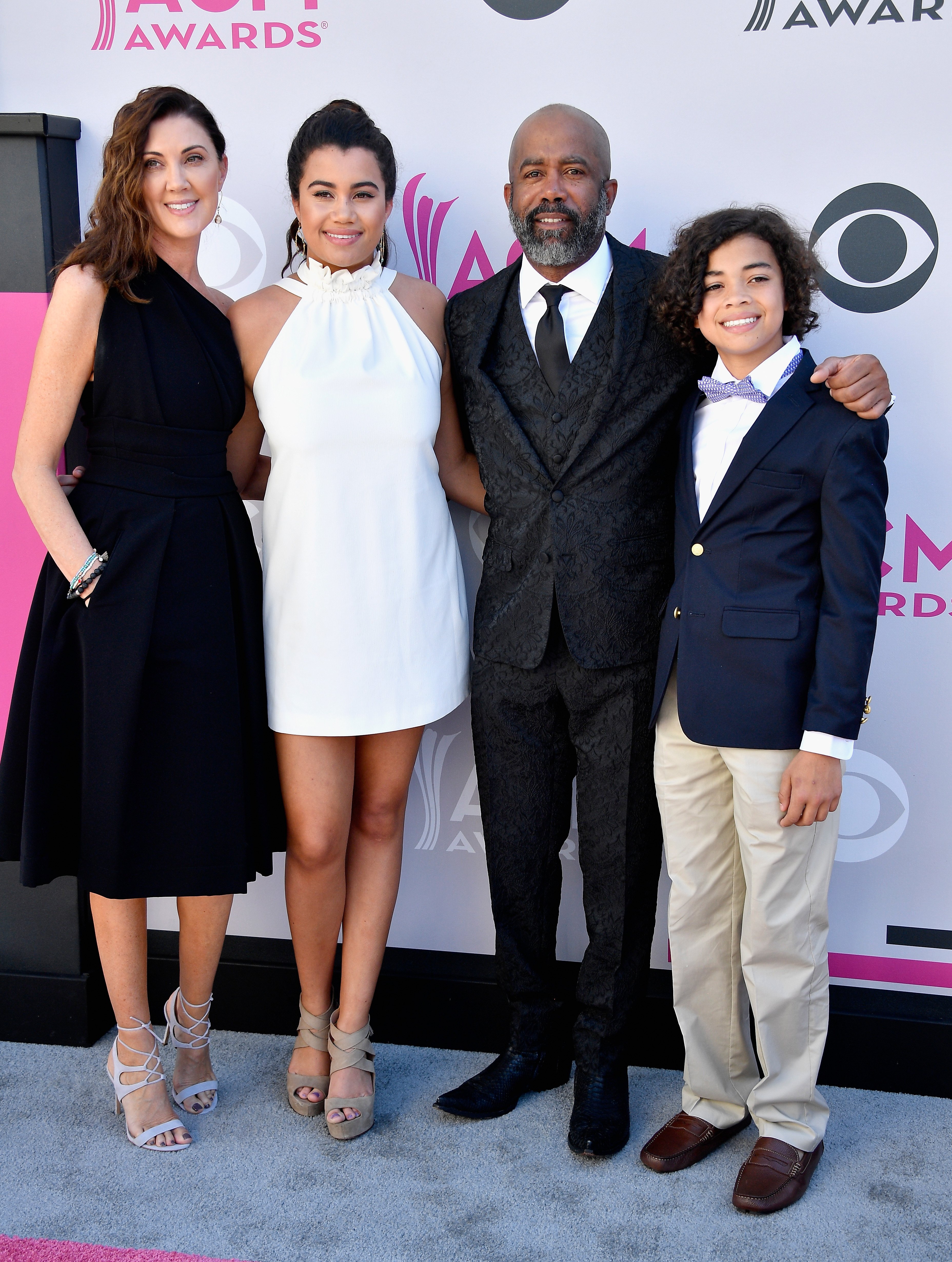 Beth Leonard, Daniella Rose Rucker, Darius Rucker, and Jack Rucker attend the 52nd Academy Of Country Music Awards at Toshiba Plaza in Las Vegas, Nevada on April 2, 2017 | Source: Getty Images