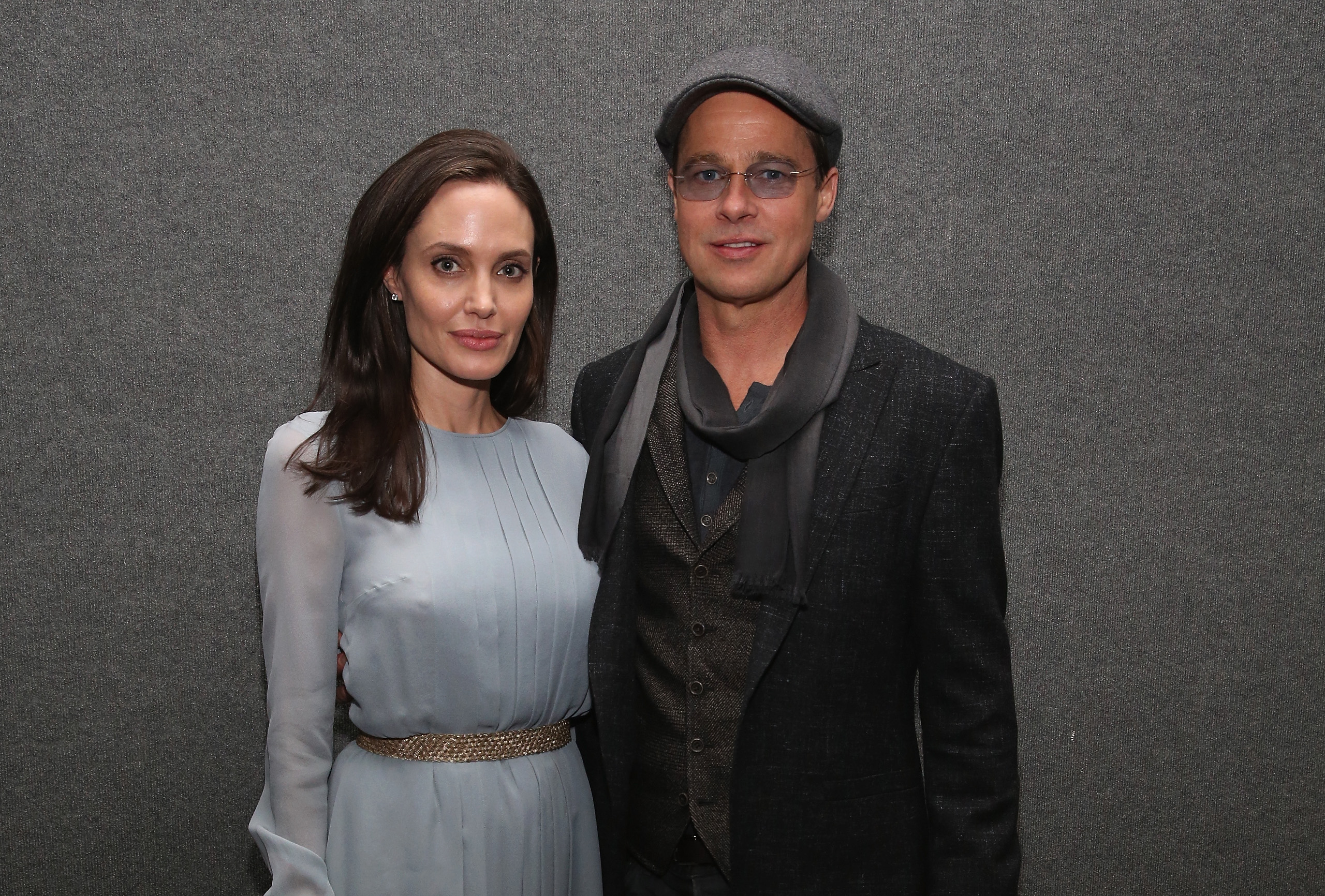 Angelina Jolie and Brad Pitt at the screening of 