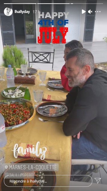 Story de Laeticia Hallyday. | Photo : Story Instagram / lhallyday