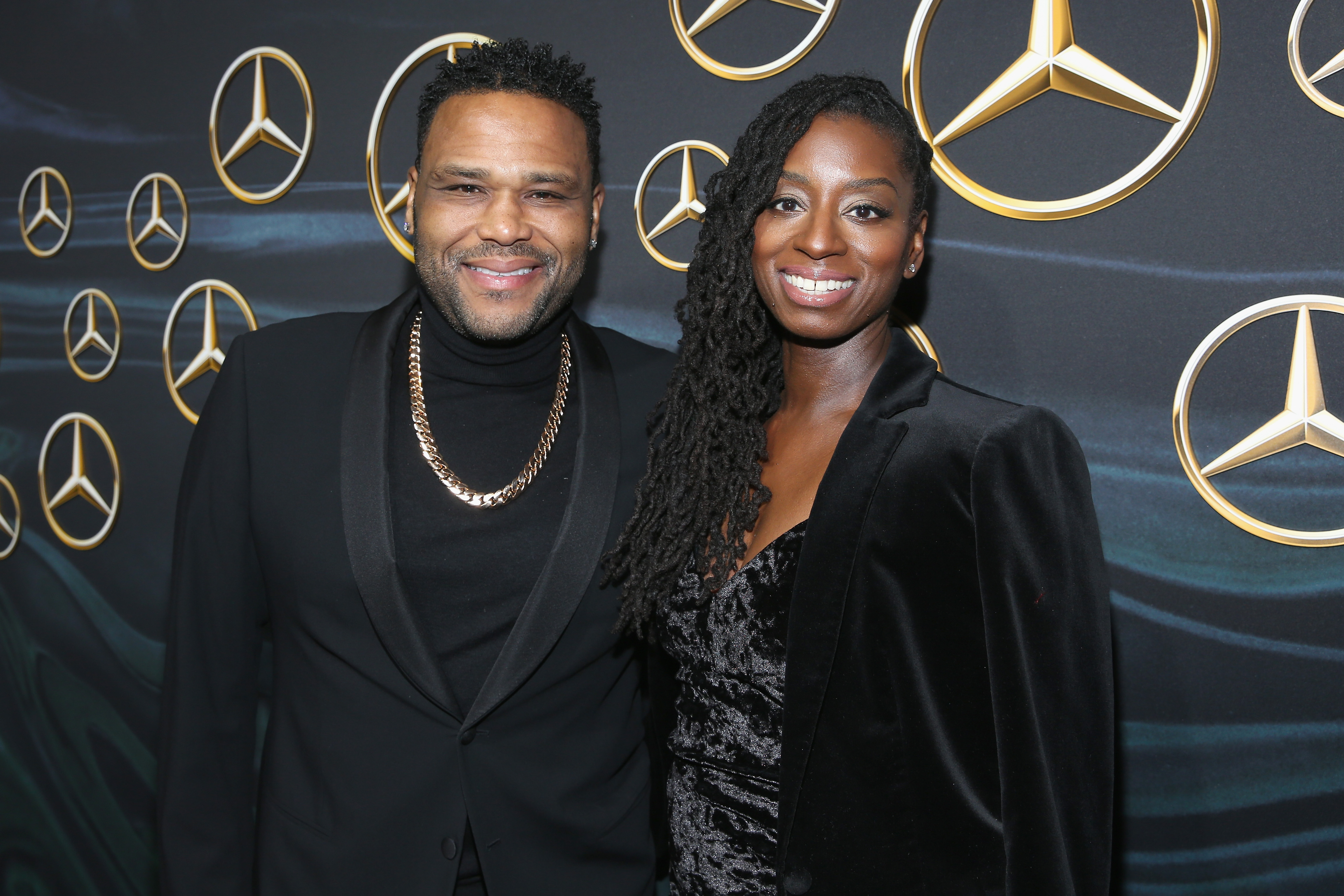 Anthony Anderson and Alvina Stewart attend the Mercedes-Benz USA Official Awards Viewing Party in Los Angeles on March 4, 2018. | Source: Getty Images