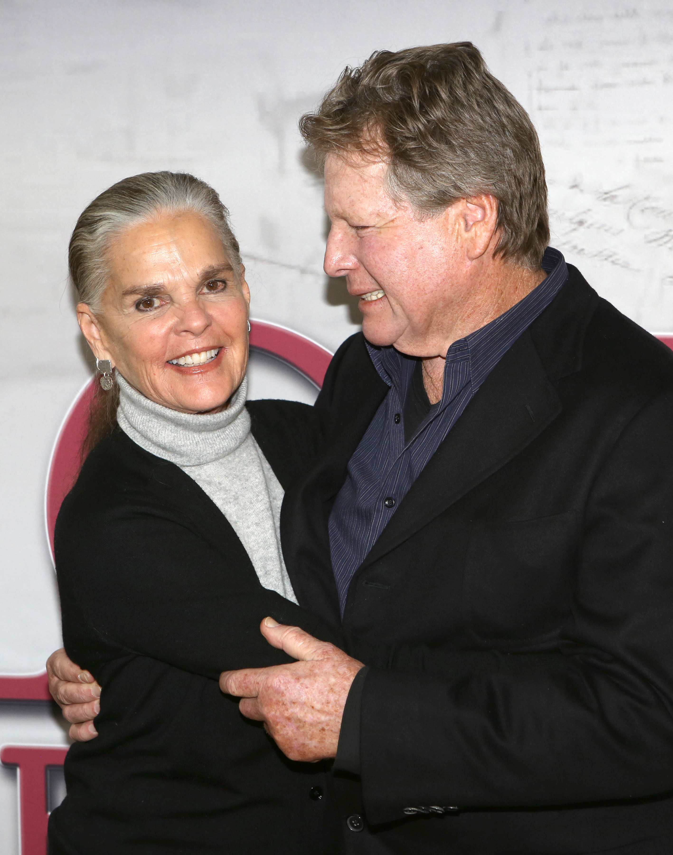 Ali MacGraw and Ryan O'Neal on February 24, 2015, in New York City. | Source: Getty Images