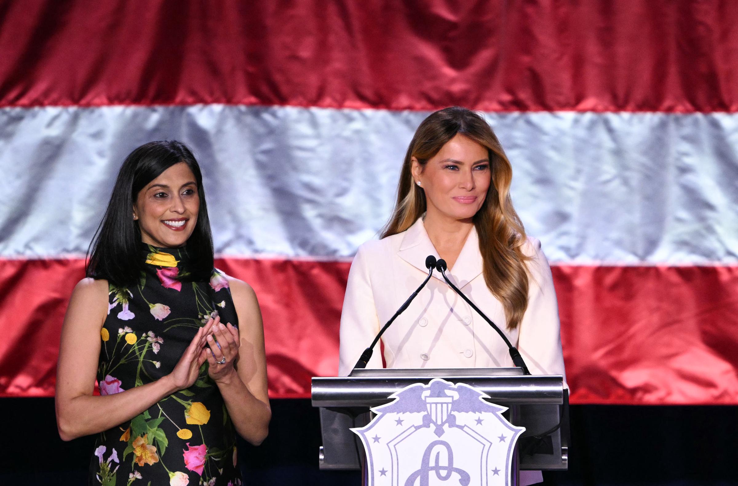 Whether or not Usha's post was meant as a direct rebuttal, social media took it as one — and largely loved it. | Source: Getty Images