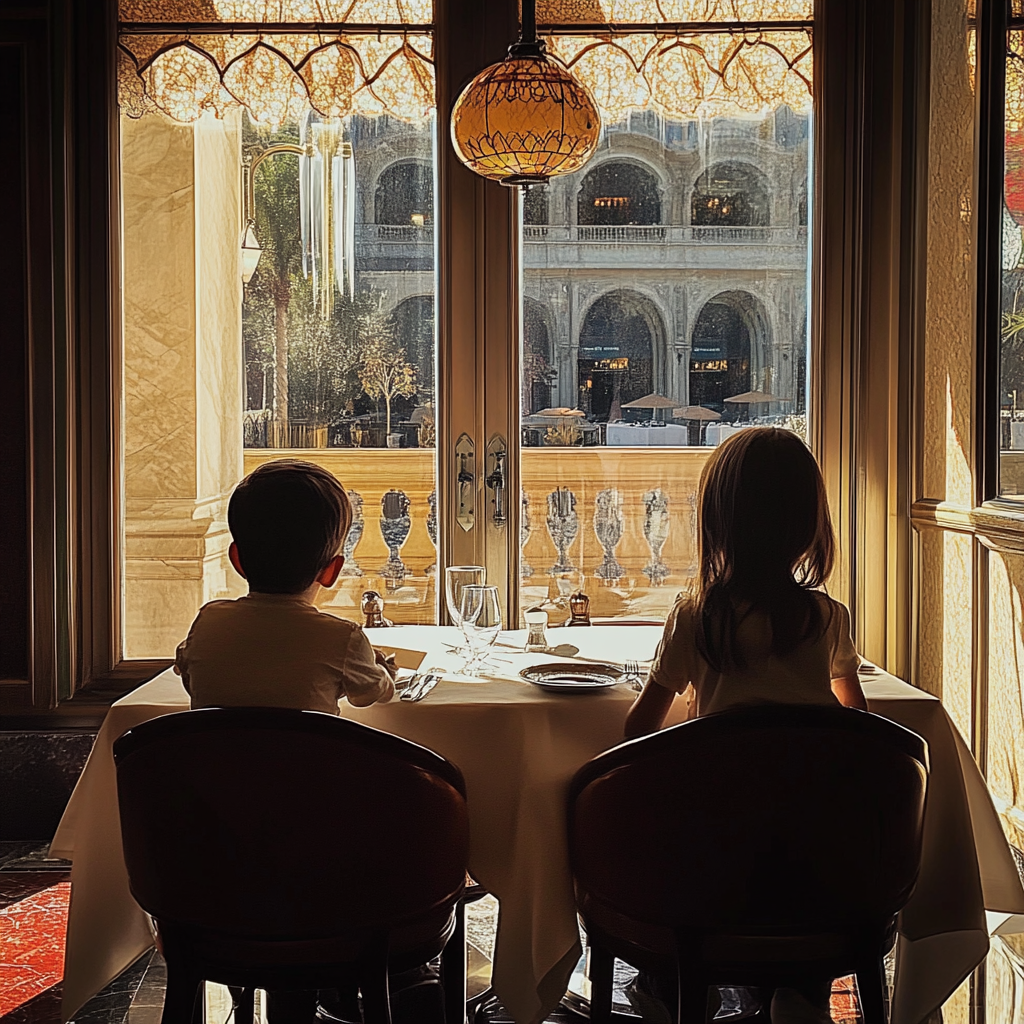 Kids at a fancy restaurant | Source: Midjourney