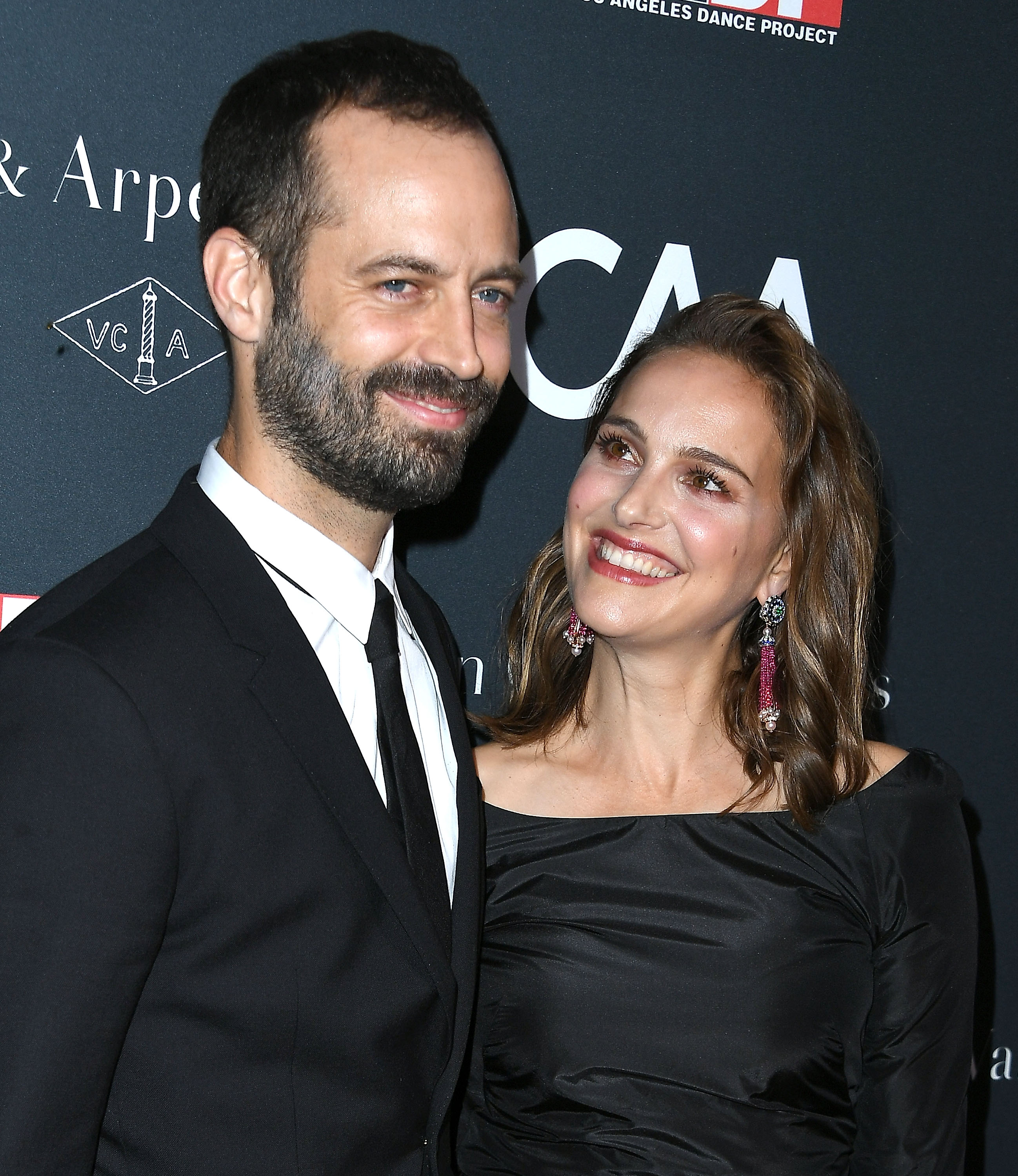Benjamin Millepied and Natalie Portman in Los Angeles, California on October 7, 2017 | Source: Getty Images 