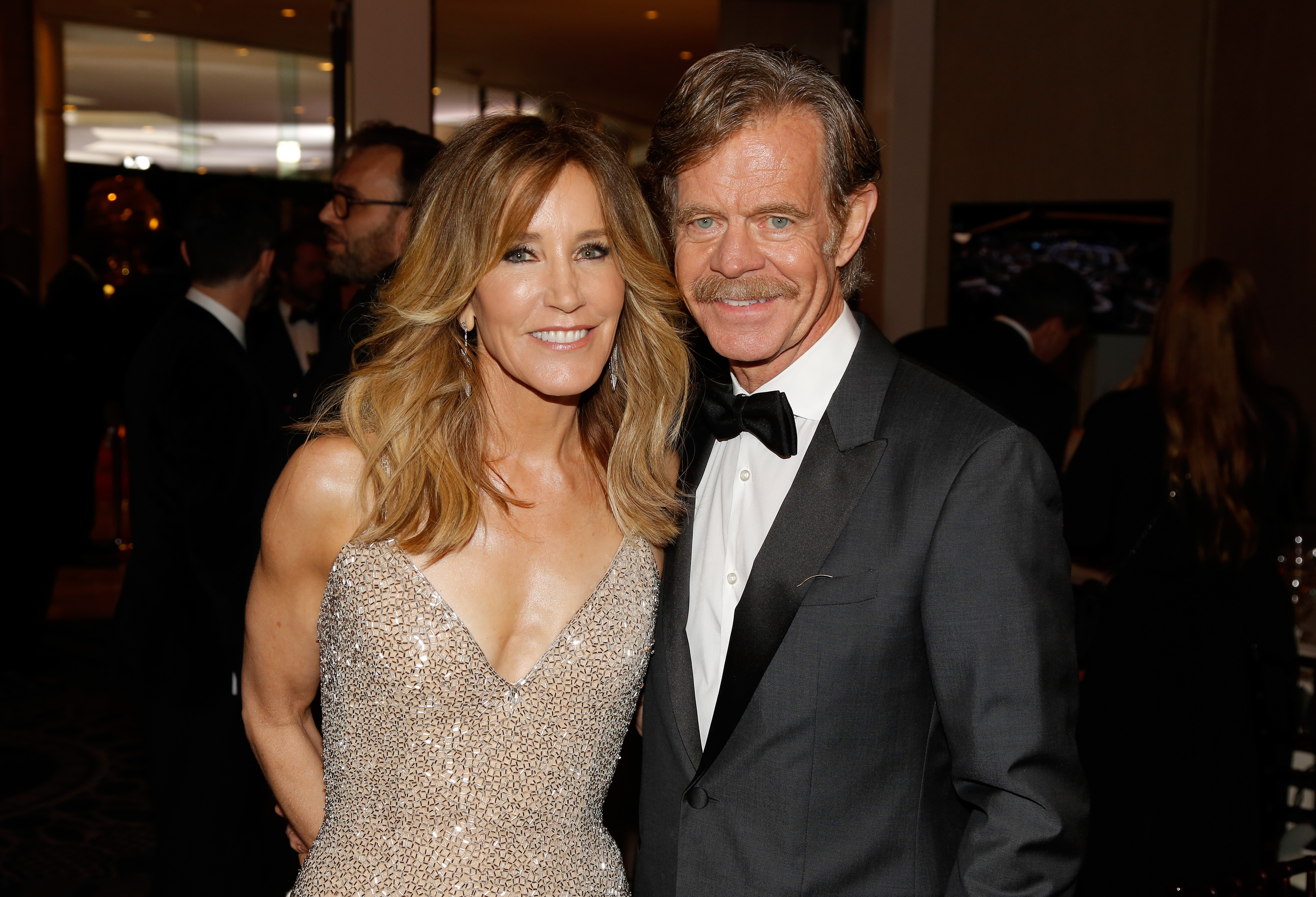 Felicity Huffman and William H. Macy at the 76th Annual Golden Globe Awards on January 6, 2019. | Source: Getty Images