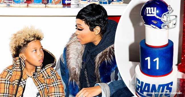 Monica Brown throws lavish Giants-themed birthday bash as youngest son turns 11