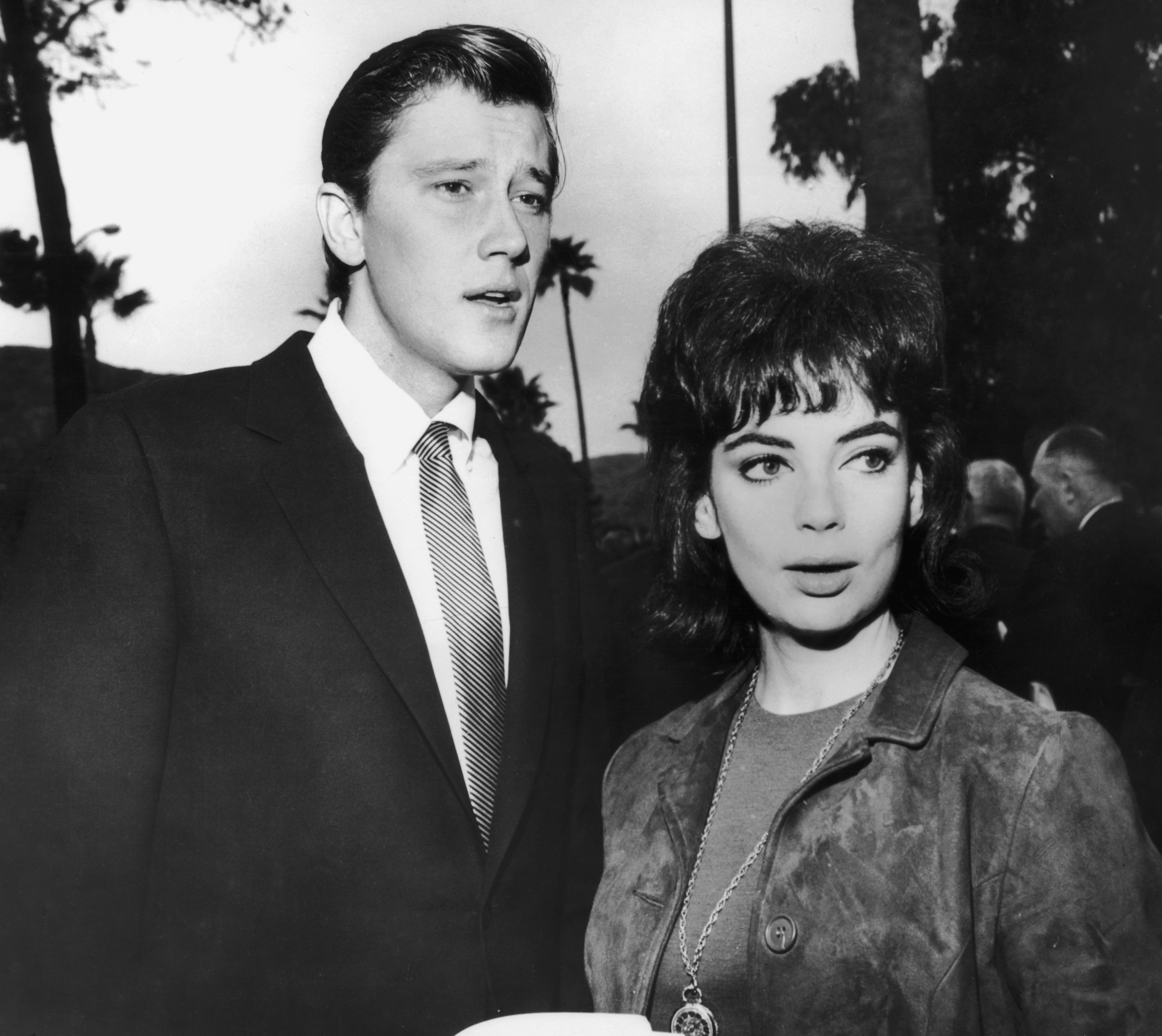 American actor Andrew Prine with girlfriend, actress Karyn 'Cookie' Kupcinet (1941 - 1963), circa 1962 | Source: Getty Images