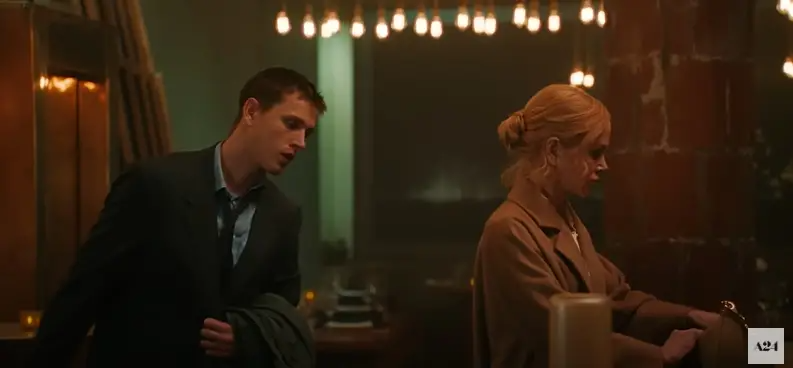 Harris Dickinson and Nicole Kidman filming "Babygirl."| Source: YouTube/A24