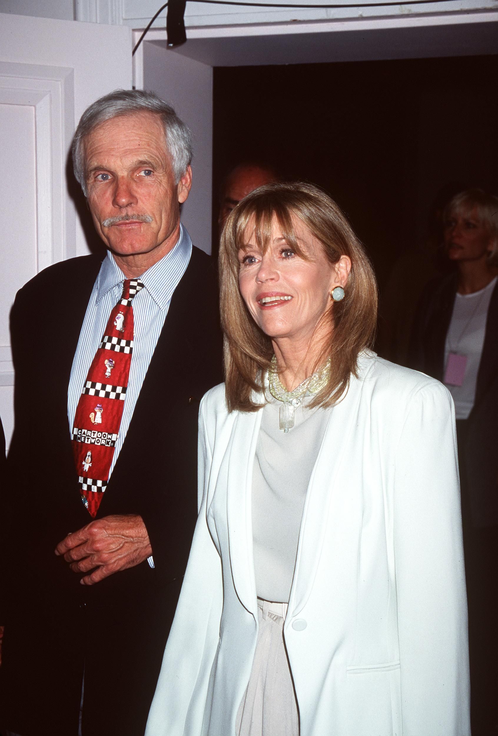 Ted Turner and Jane Fonda at the 23rd annual Crystal Film Awards. | Source: Getty Images