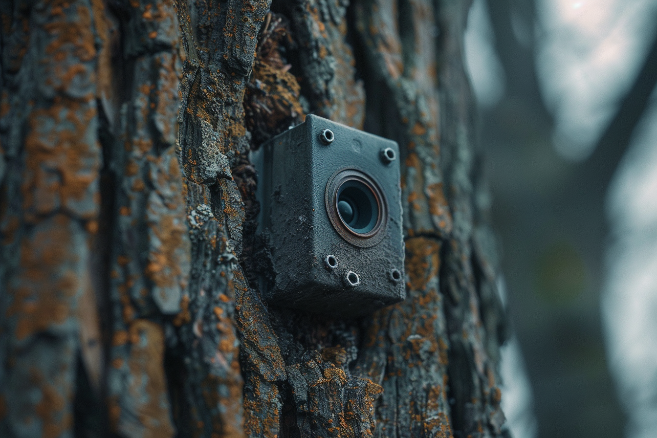 A small camera on a tree | Source: Midjourney