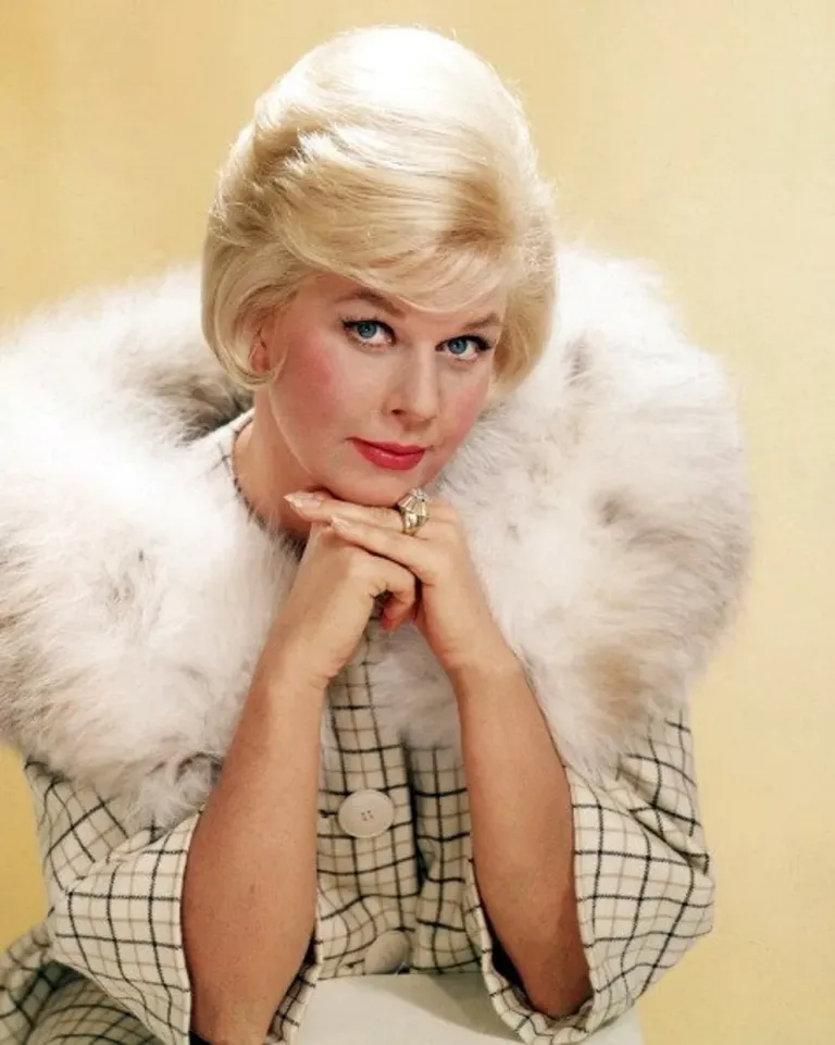 American actress Doris Day in a fur-trimmed coat, circa 1963. | Source: Getty Images