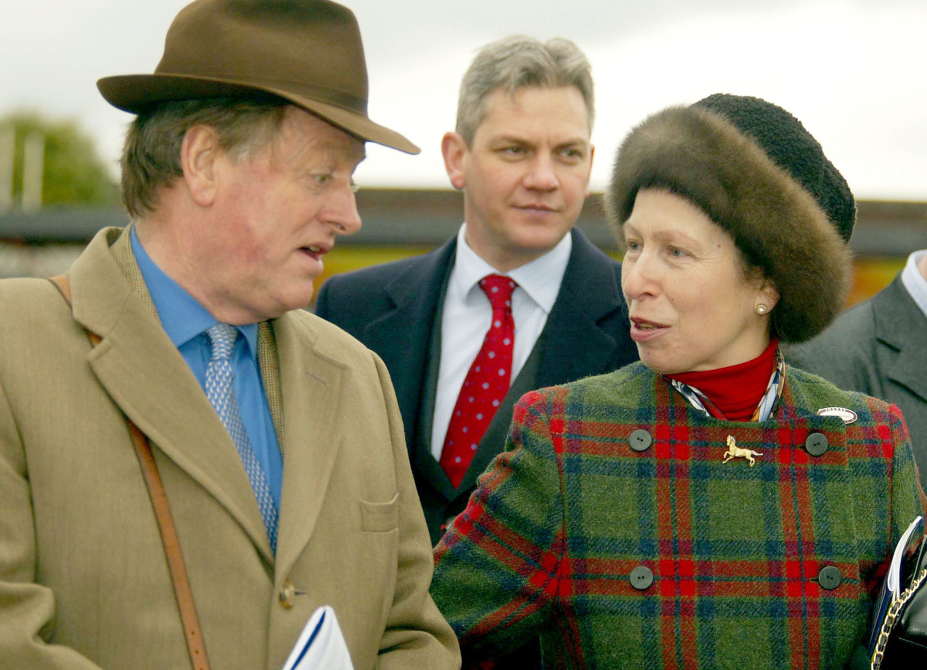 Princess Anne & Andrew Parker Bowles at the Cheltenham Gold Cup on March 18, 2004, in Cheltenham, England | Photo: Getty Images