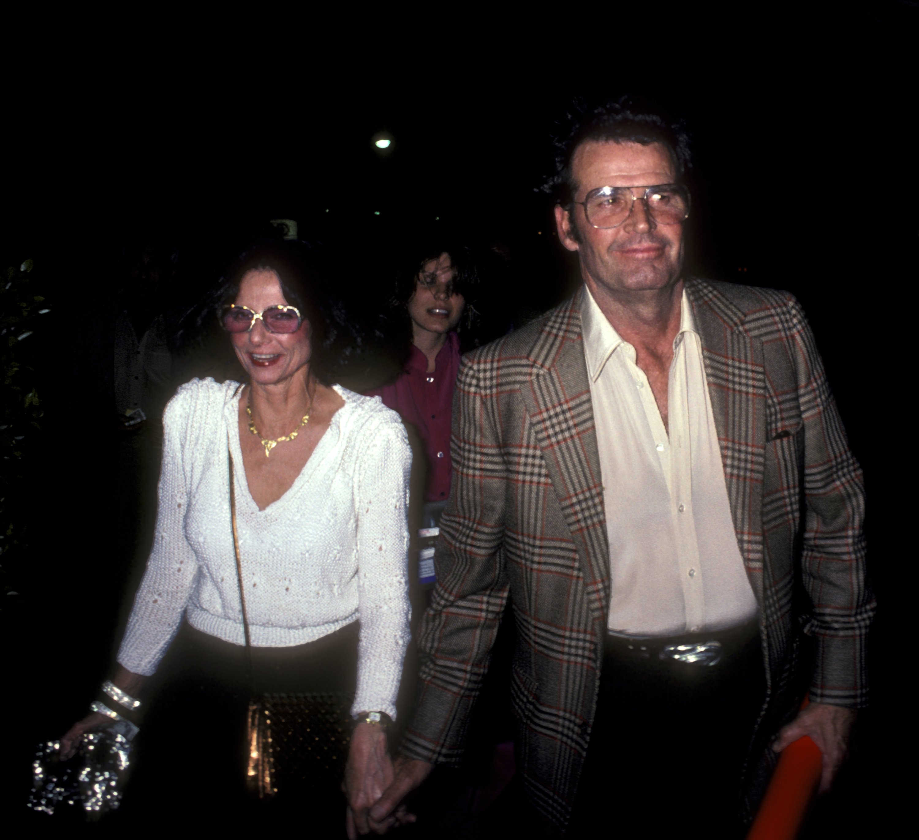 Actor James Garner and wife Lois Clarke were sighted on April 7, 1980, at Le Dome Restaurant in West Hollywood, California. | Source: Getty Images