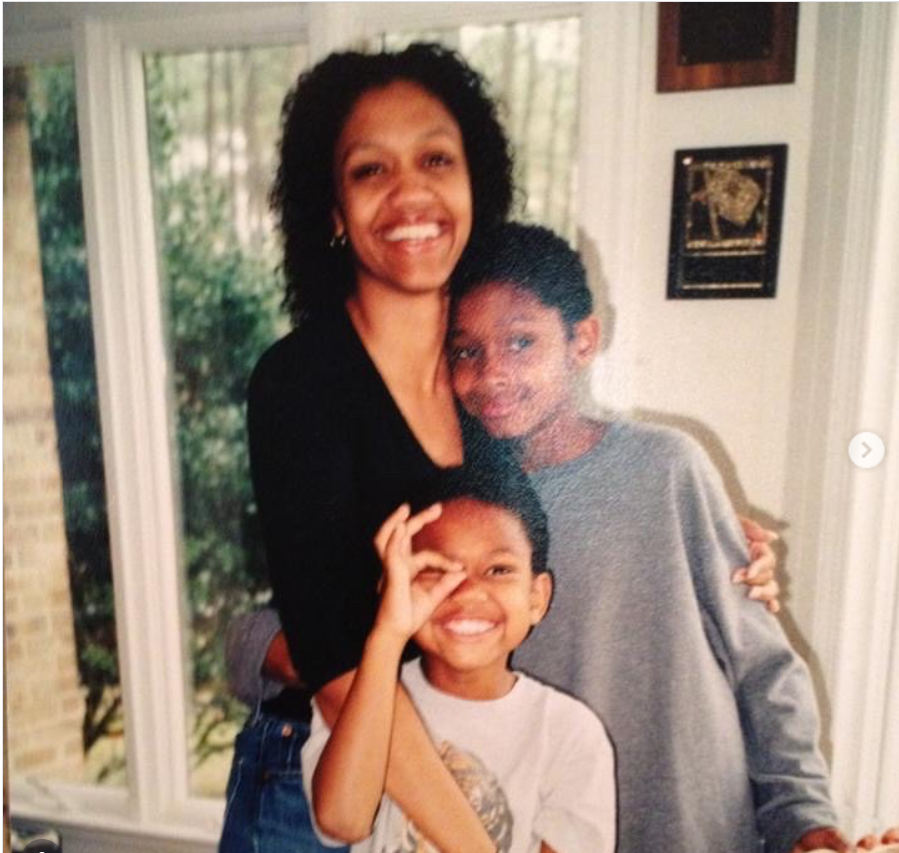 An old photo of Julie, Brian Jr., and Niko McKnight, from a post dated September 9, 2025. | Source: Instagram/brianmcknightjr