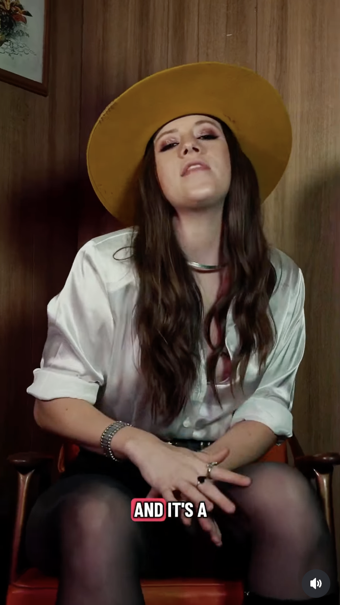 Maggie Baugh is pictured teasing her latest song in a video dated October 9, 2025 | Source: Instagram/maggie_baugh