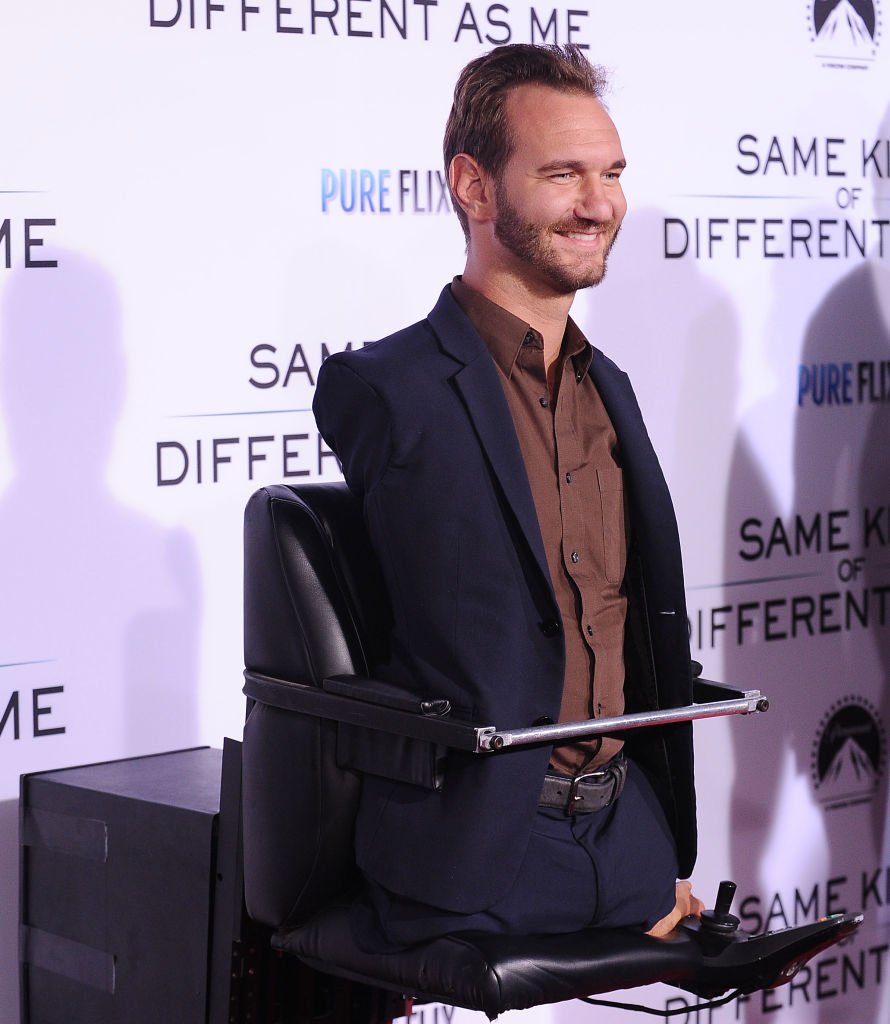 Nick Vujicic attends the premiere of "Same Kind of Different as Me" at Westwood Village Theatre on October 12, 2017 in Westwood, California. | Source: Getty Images