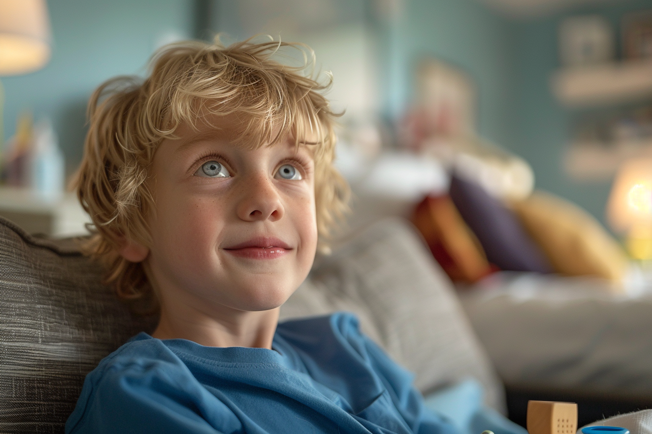 A boy smiling | Source: Midjourney