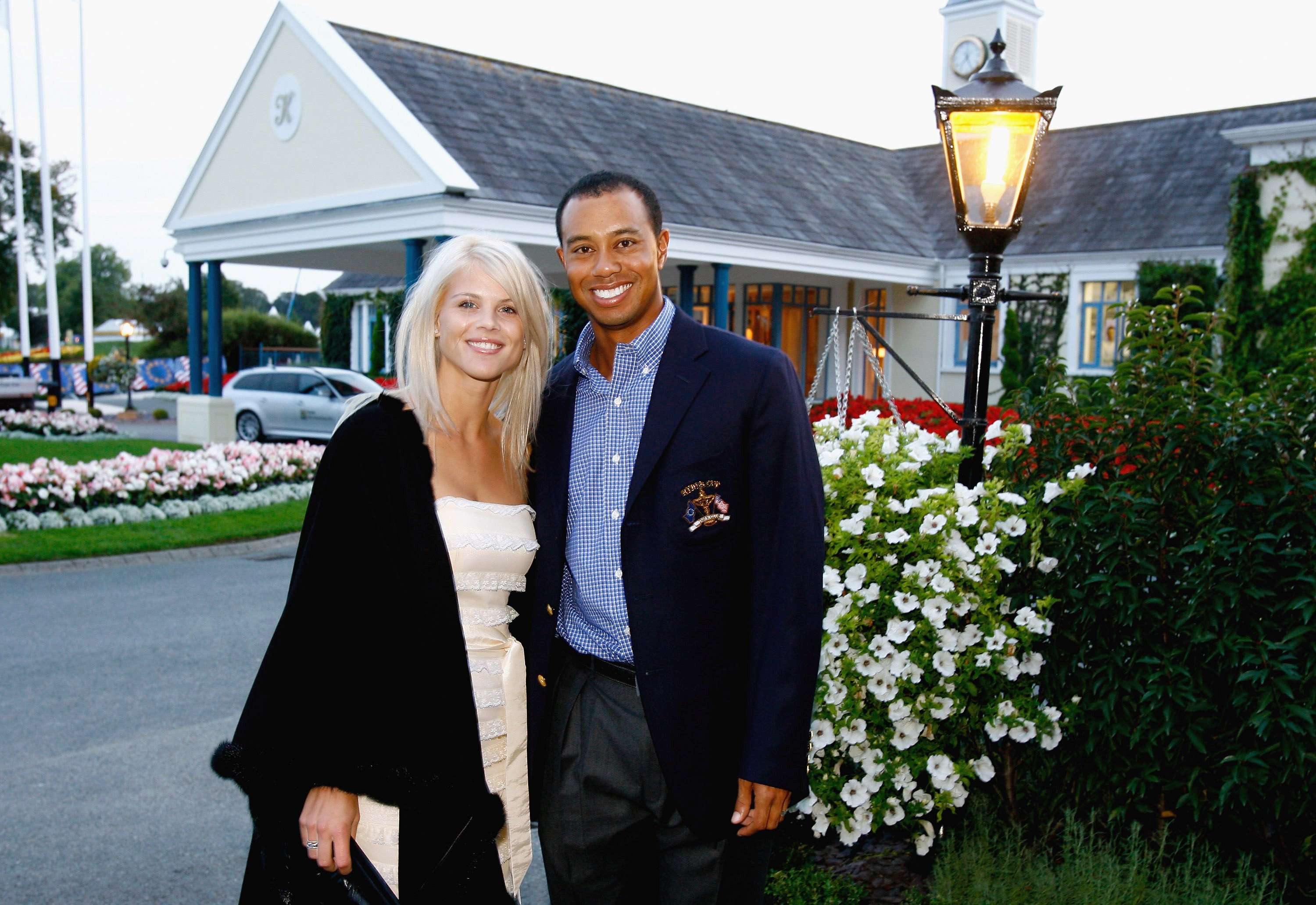 Tiger Woods and Elin Nordegren at The Welcome Dinner after the first official practice day of the 2006 Ryder Cup at The K Club on September 19, 2006, in Straffan, Co. Kildare, Ireland. | Source: Getty Images