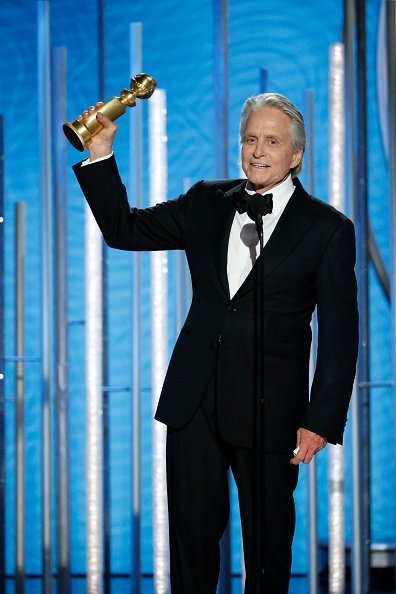 Michael Douglas from the “The Kominsky Method” accepts the Best Performance by an Actor in a Television Series – Musical or Comedy award onstage during the 76th Annual Golden Globe Awards at The Beverly Hilton Hotel on January 06, 2019 in Beverly Hills, California | Photo: Getty Images
