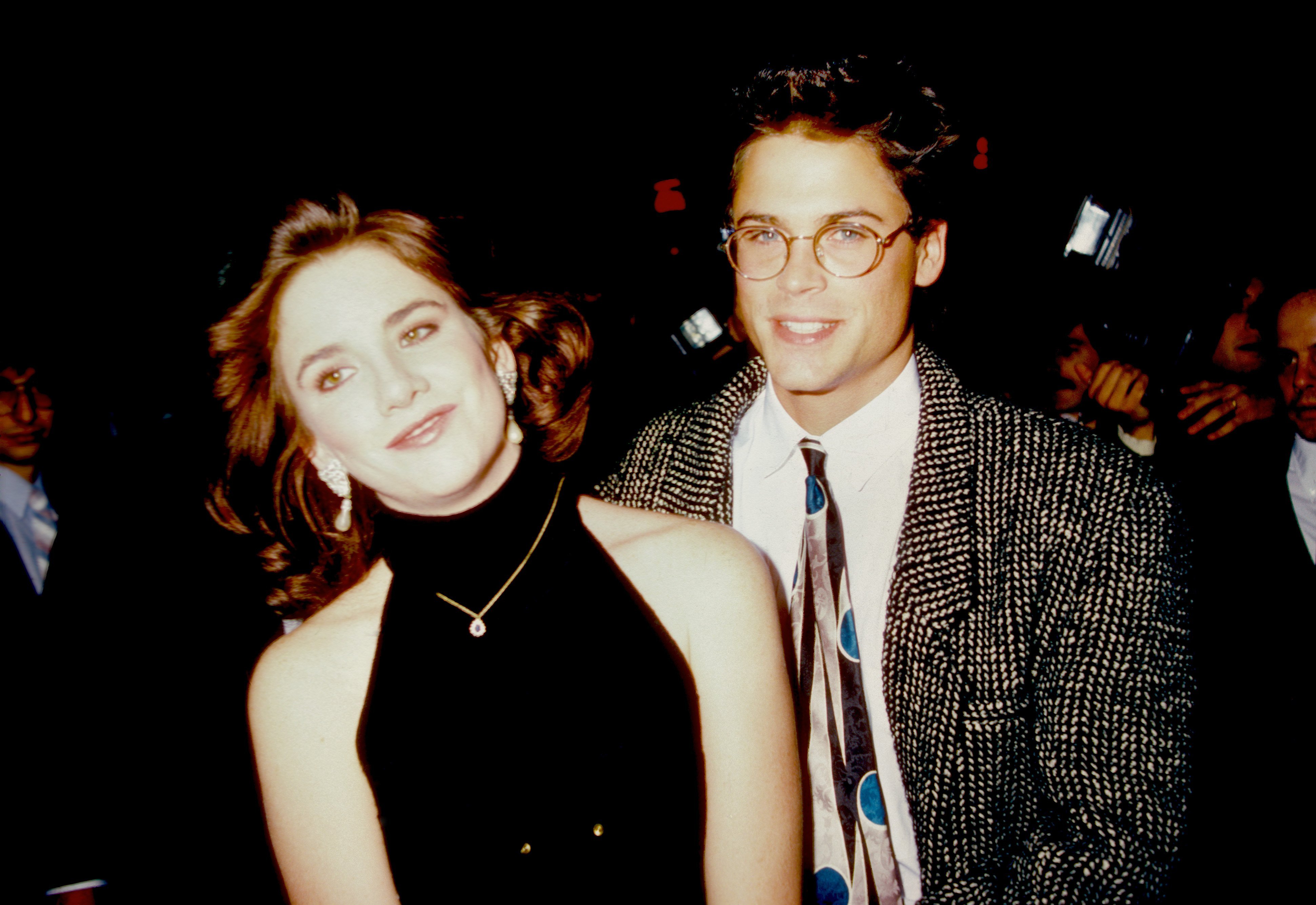 Lowe and Gilbert at an event in October 1987 in Los Angeles, California. | Source: Getty Images
