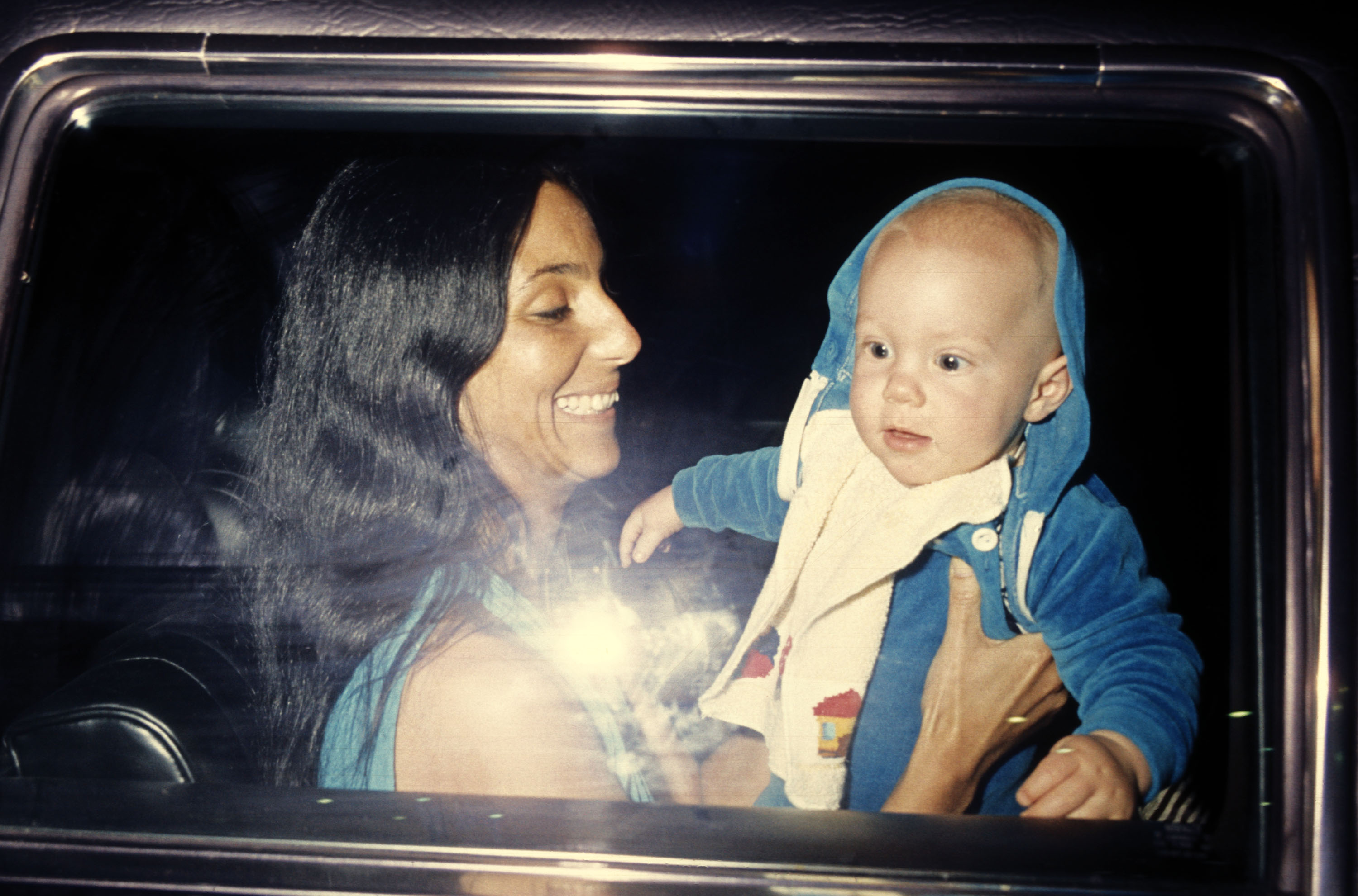 Cher and her son Elijah Allman photographed at Los Angeles International Airport on March 20, 1977 in Los Angeles, California | Source: Getty images