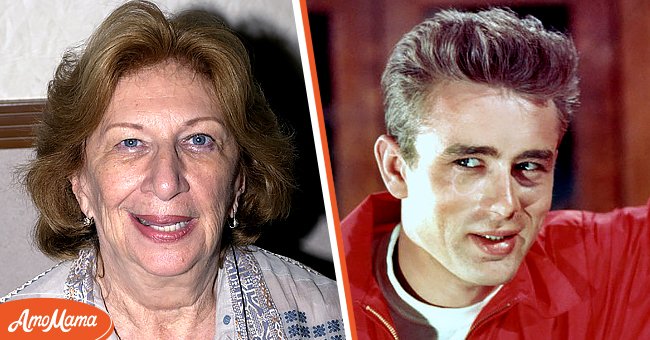 Liz Sheridan in August 2003 [left]. James Dean filming "Rebel Without A Cause" in 1955 in Los Angeles, California [right] | Photo: Getty Images