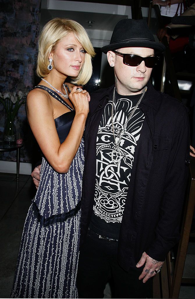 Paris Hilton and Benji Madden at a press conference for her new show "Paris Hilton's My New BFF" on March 13, 2008, in Los Angeles, California | Photo: Jeffrey Mayer/WireImage/Getty Images
