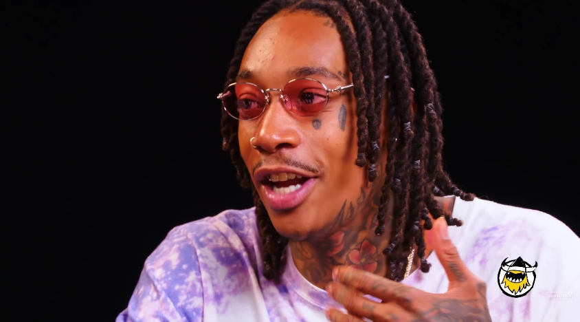 Wiz Khalifa discusses his voice acting ambitions while appearing on an episode of "Hot Ones." | Source: YouTube/First We Feast