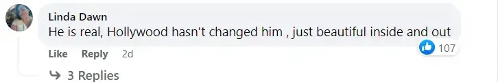 A social media user's comment on Daily Mail's post about Keanu Reeves | Source: Facebook/DailyMail