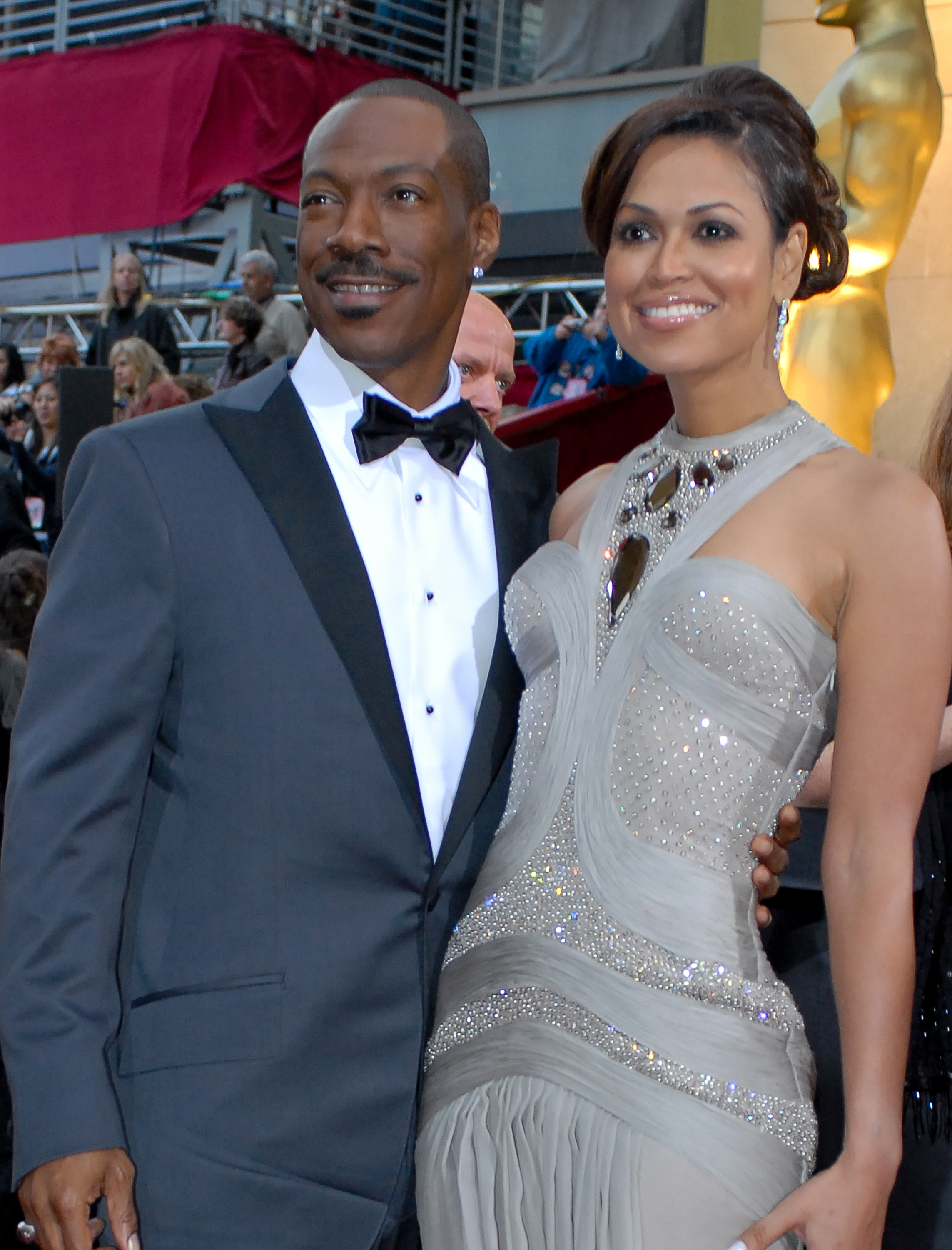 Eddie Murphy and Tracey Edmonds at the Academy Awards on February 25, 2007, in Los Angeles, California. | Source: Getty Images