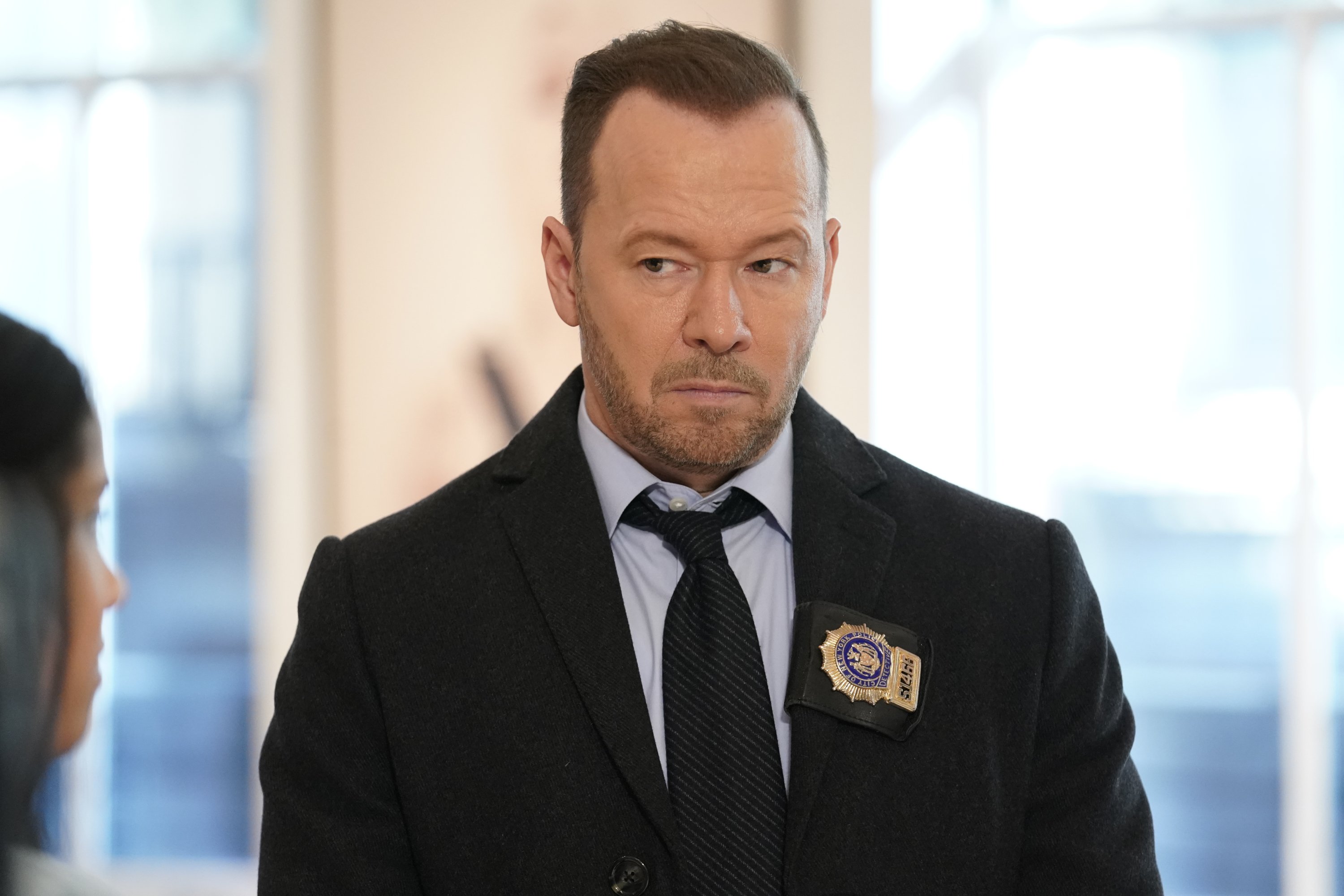 Donnie Wahlberg pictured with a serious look on his face in the 2010 TV drama "Blue Bloods."  | Photo: Getty Images