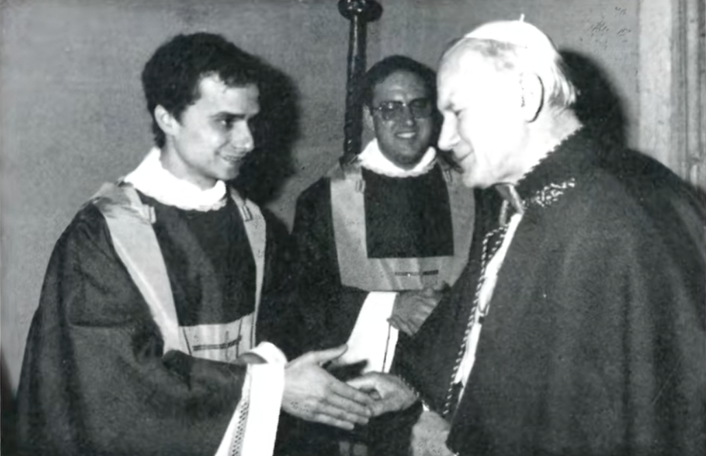 Pope Leo XIV in his younger years from a post dated September 5, 2025. | Source: TikTok/cbschicago