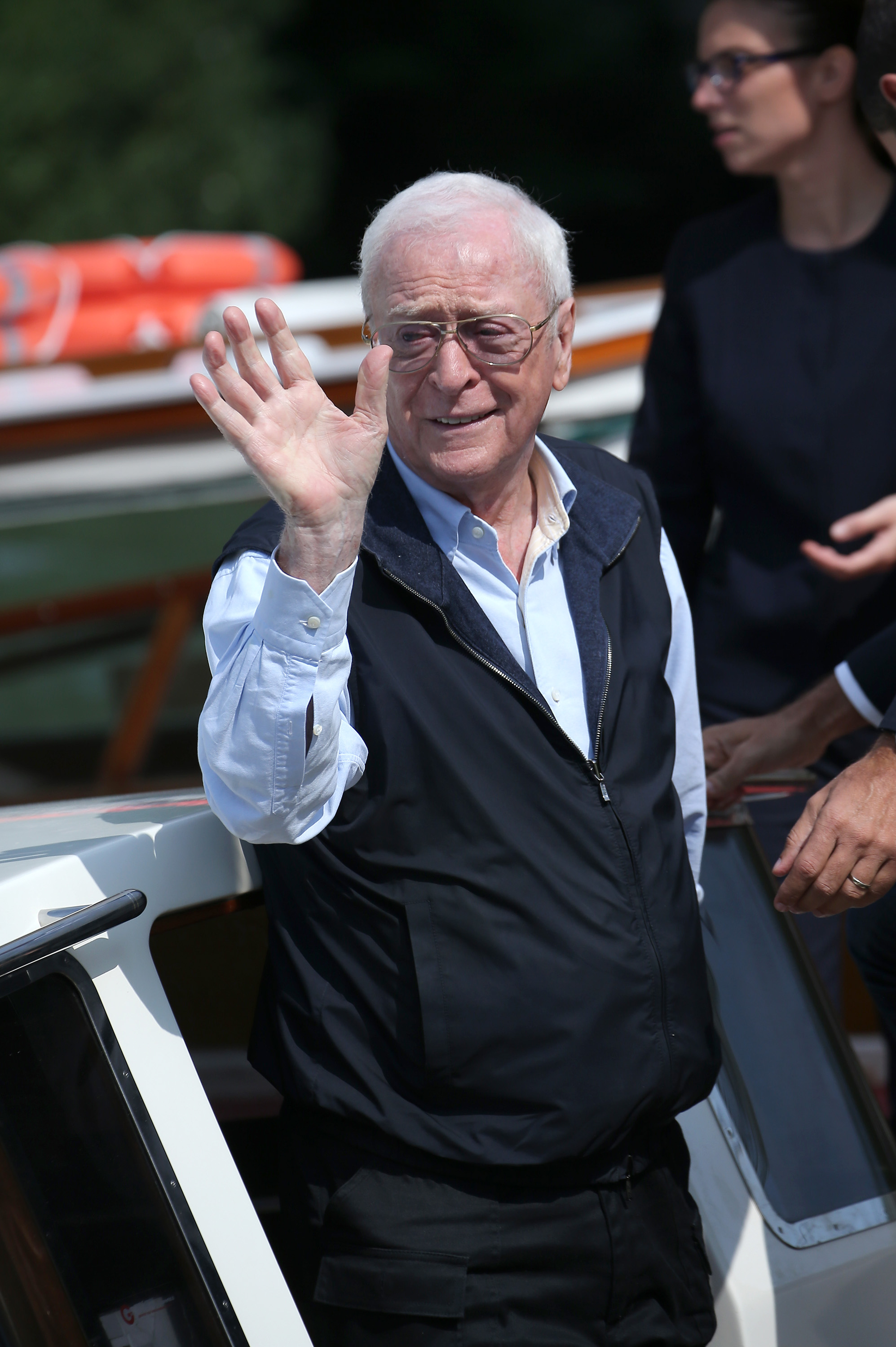 Michael Caine arrives at the Hotel Excelsior on September 6, 2017 in Venice, Italy | Source: Getty Images