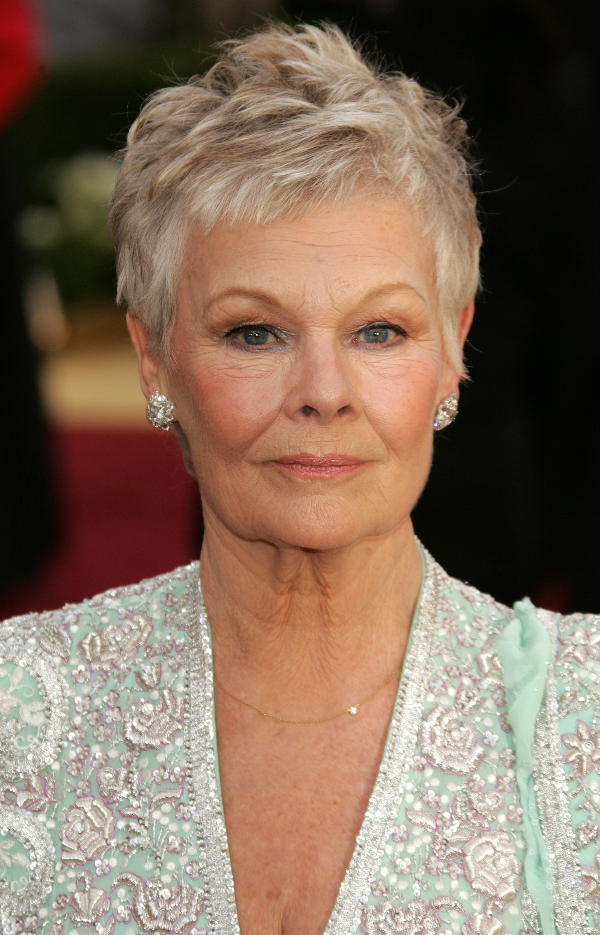 Judi Dench at the The 78th Annual Academy Awards - Arrivals, on March 5, 2006. | Source: Getty Images