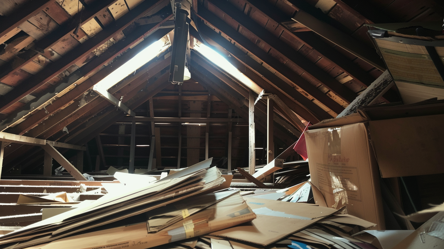 Attic with boxes | Source: DaLL-E