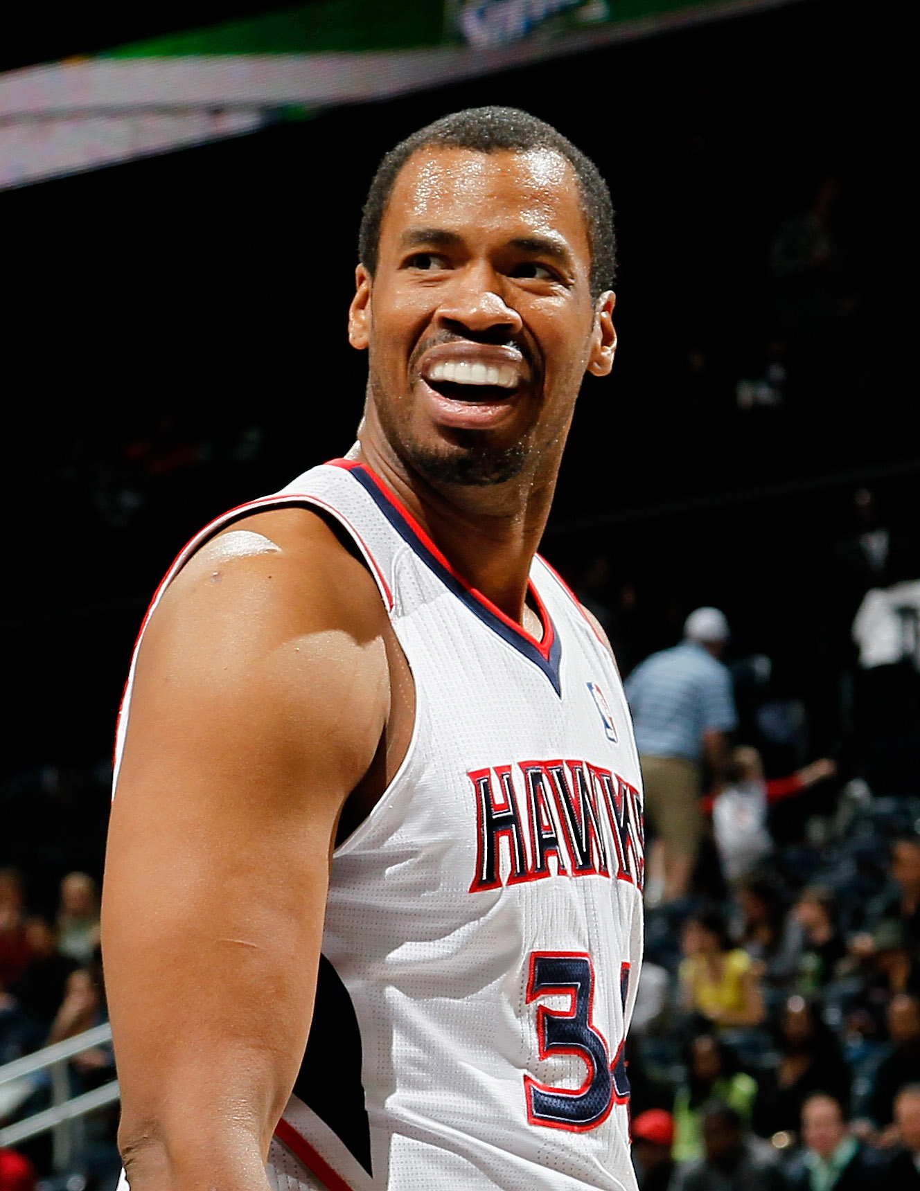 Jason Collins during a game between the Atlanta Hawks and San Antonio Spurs in Atlanta on April 5, 2011 | Source: Getty Images