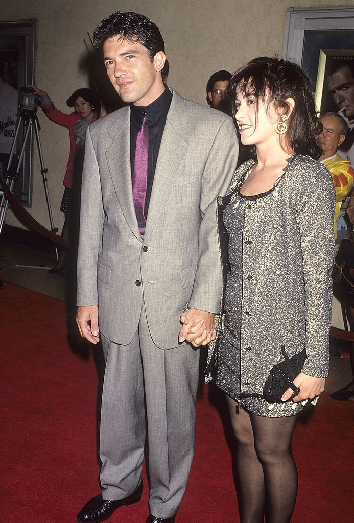 Antonio Banderas y Ana Leza en el estreno de Los Reyes del Mambo en 1992. | Foto: Getty Images