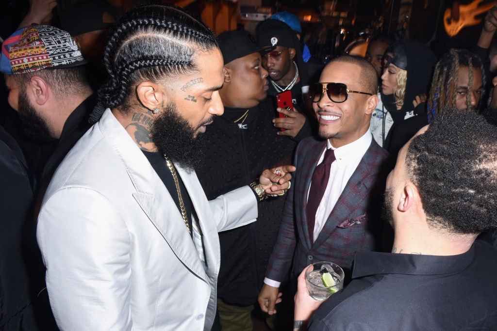  Nipsey Hussle and T.I. attend the PUMA x Nipsey Hussle 2019 Grammy Nomination Party. January, 2019. | Photo: GettyImages
