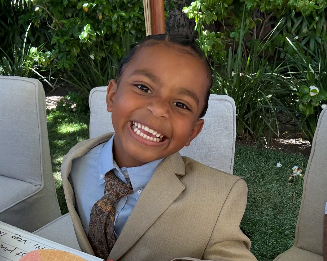 Psalm West from a post dated August 4, 2025. | Source: Instagram/kimkardashian