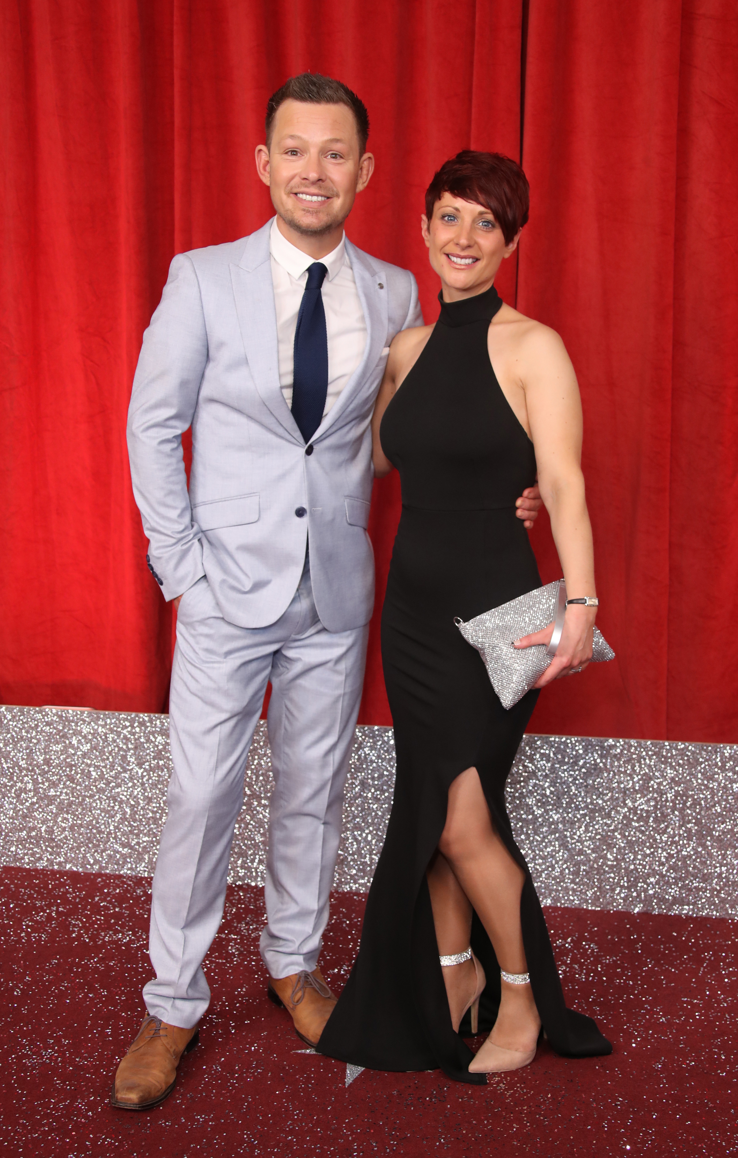 Adam and Katy Rickitt at the British Soap Awards on June 1, 2019, in Manchester, England. | Source: Getty Images