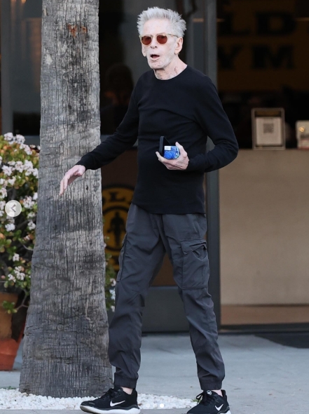 Still commanding presence at 83, Calvin Klein was photographed leaving the gym with Kevin Baker, his partner of 10 years. Sporting a matching black ensemble and dark shades, the iconic designer showed no signs of slowing down during the fitness-focused outing. | Source: Instagram/justjared