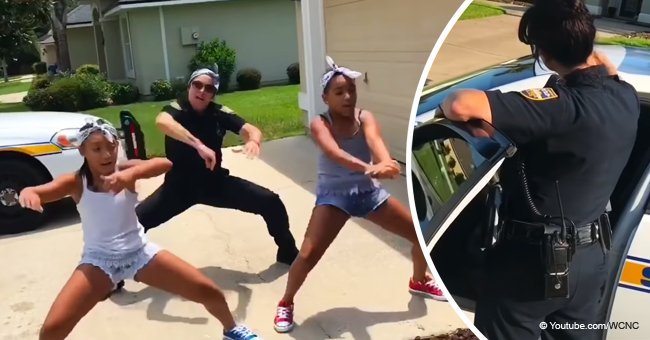 Female officer teams up with local special needs kids in viral lip sync challenge 