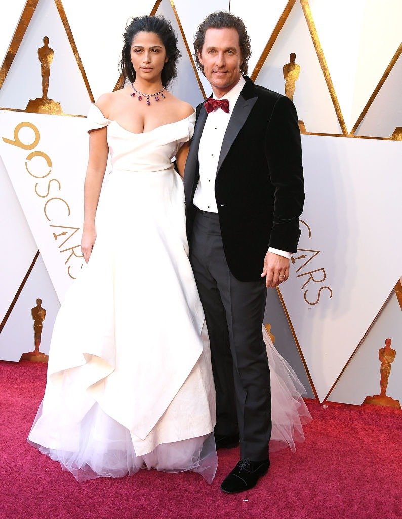 Camila Alves and Matthew McConaughey arrives at the 90th Annual Academy Awards at Hollywood & Highland Center on March 4, 2018 | Source: Getty Images
