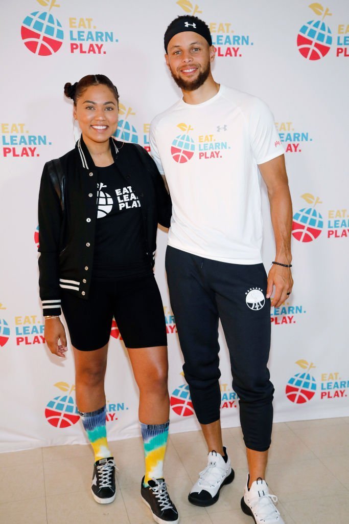 Ayesha Curry and Stephen Curry are seen at the launch of Eat. Learn. Play. Foundation | Photo: Getty Images