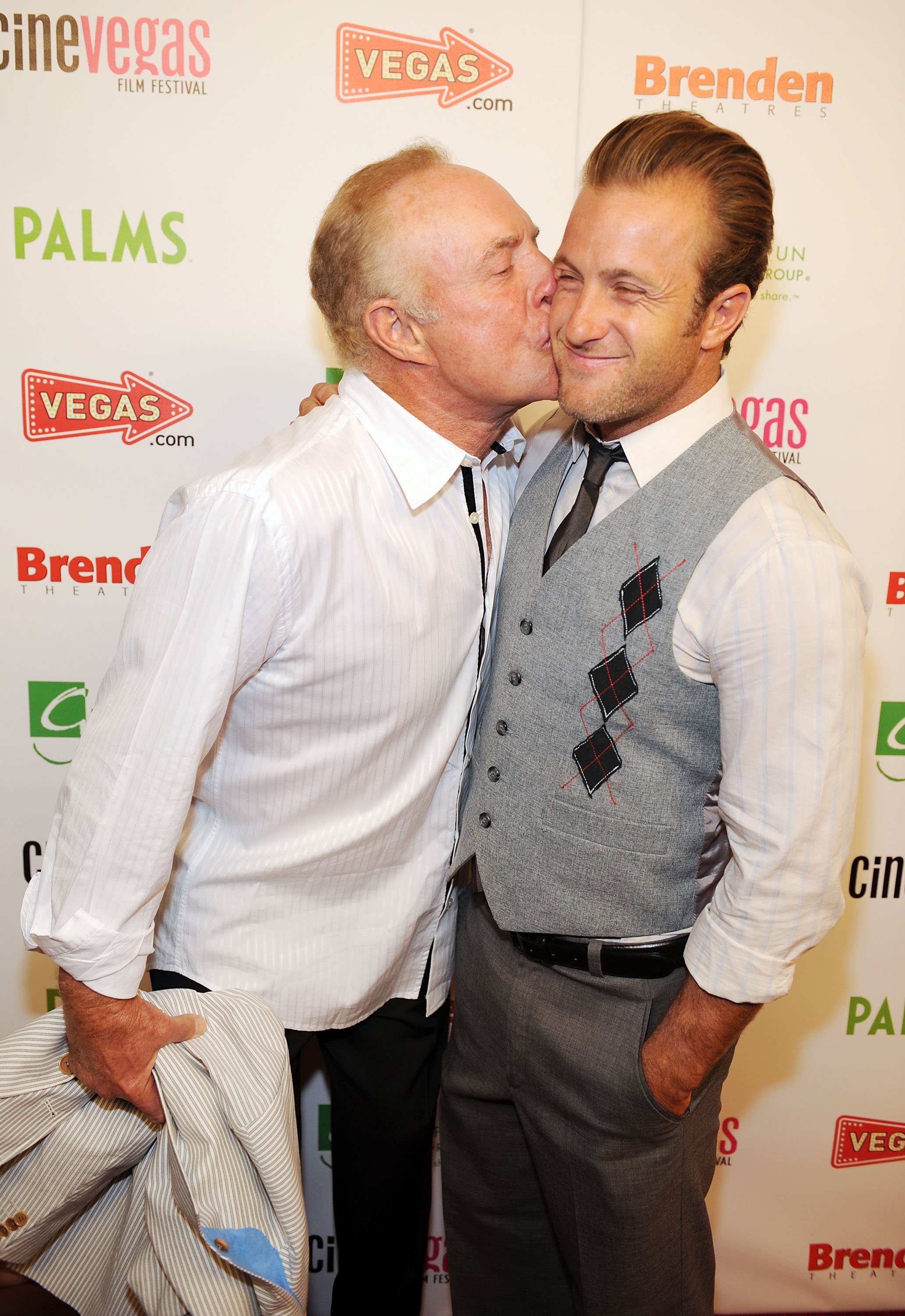 Actor James Caan and actor Scott Caan arrives at the "Mercy" red carpet during the 11th annual CineVegas film festival at the Brenden Theatres at The Palms Casino Resort on June 14, 2009 in Las Vegas, Nevada. | Source: Getty Images 