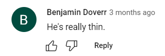 A fan's comment on Tom Hanks' appearance on "The Late Show with Stephen Colbert" on January 10, 2023 | Source: YouTube/The Late Show with Stephen Colbert
