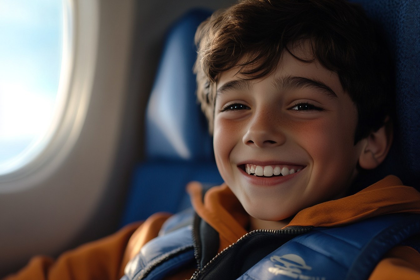 A happy boy going for a tour | Source: Midjourney